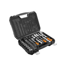 Set chei tubulare 1/2, 1/4 – 73 piese, CrV – NEO TOOLS 08‑673
