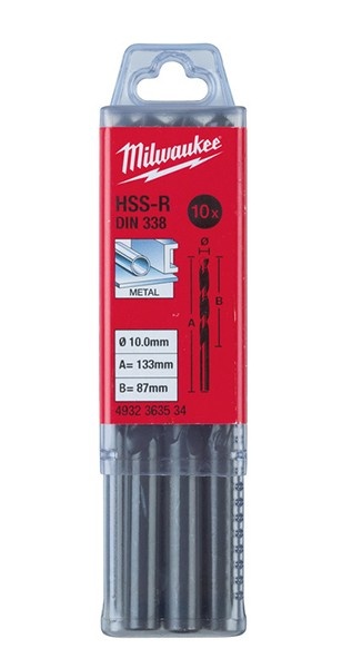 Сверло по металлу 10.0mm(10шт)Milwaukee