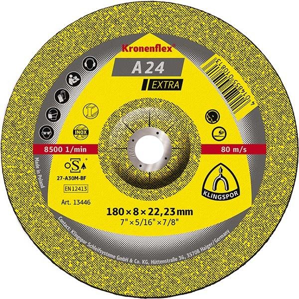 Диск шлиф.универсал.(чашка)EXTRA A24 125x6x22mm Klingspor