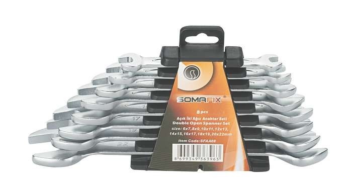 Ключи рожк.6-22mm набор 8шт Somafix