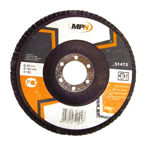 Круг лепестк.шлиф.торцевой P100 125x22mm MPN