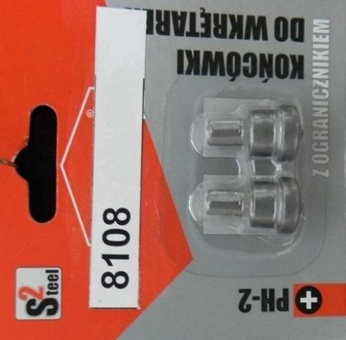 Биты для шуруповерта с ограничителем PH2x25mm(2шт)Wkret-Met