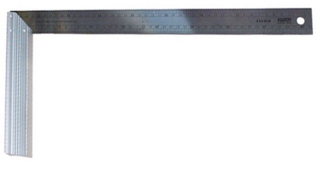 Угольник строительный 45сm Hardy