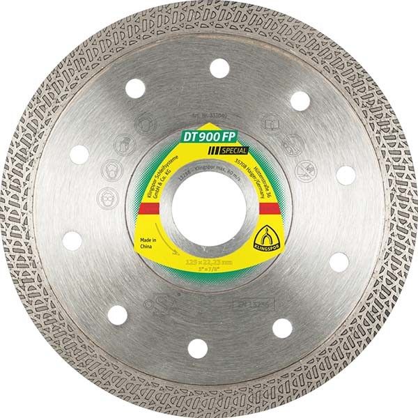Диск алмаз.отрез.turbo для плитки SPECIAL DT900FP 125x1.4x22mm Klingspor