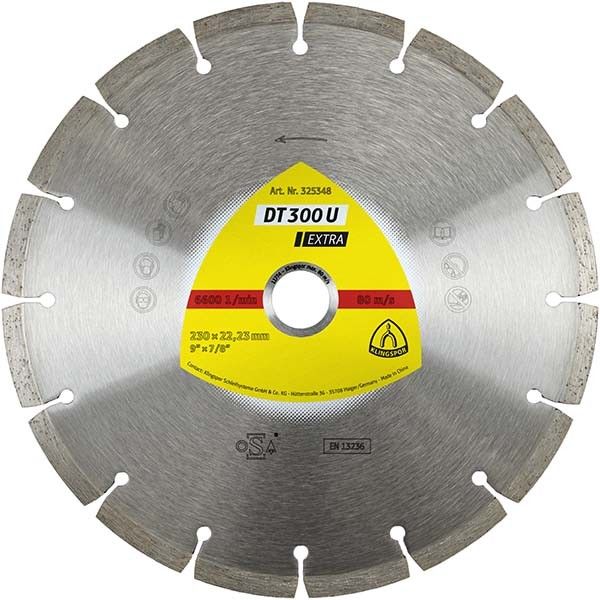 Диск алмаз.отрез.сегмент универсал EXTRA DT300U 230x2.3x22mm Klingspor