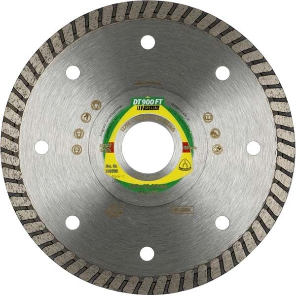Диск алмаз.отрез.сплош.turbo для плитки SPECIAL DT900FT 125x1.4x22mm Klingspor