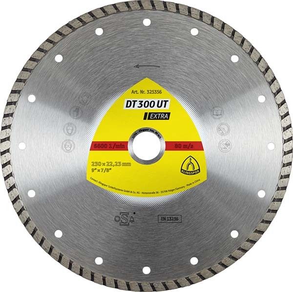 Диск алмаз.отрез.сплош.turbo универсал EXTRA DT300UT 230x2.5x22mm Klingspor