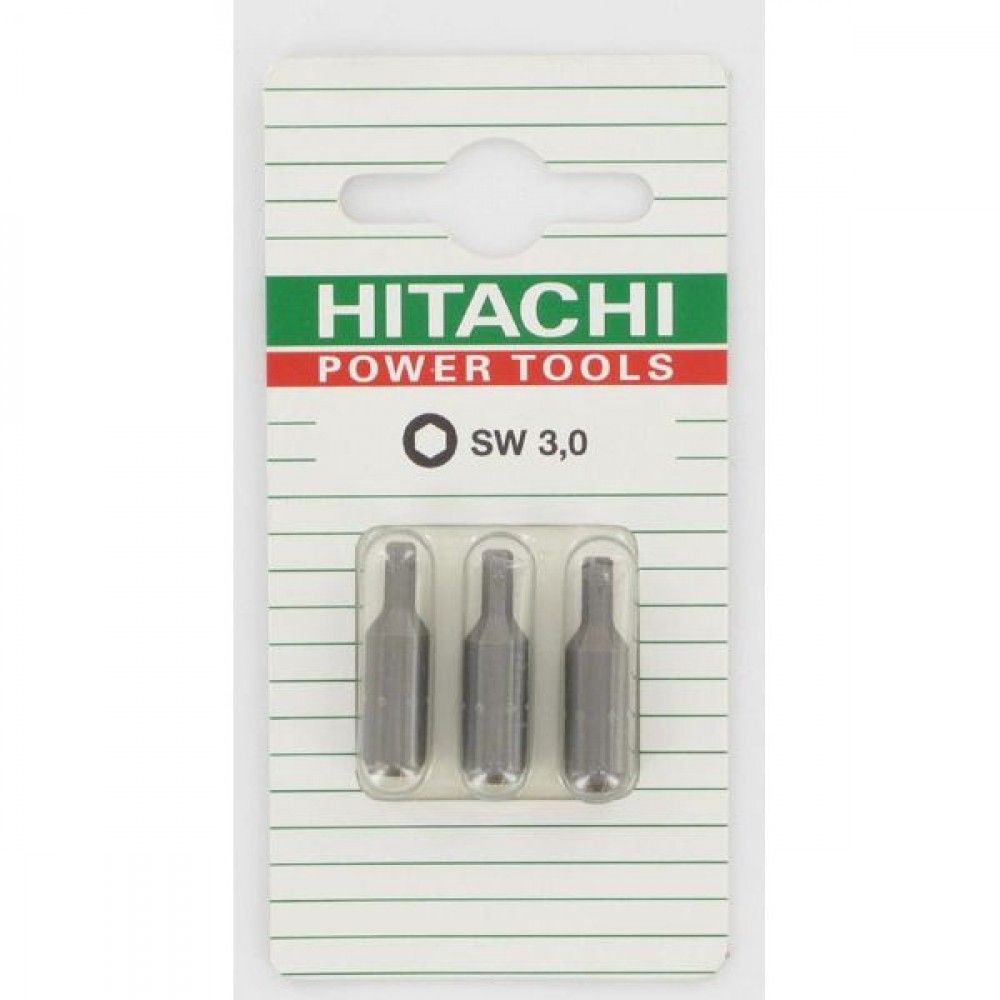 Насадка-бита Hex-4/25mm(набор-3шт)Hikoki