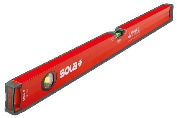 Nivela din profil-X aluminiu 80cm 2 capsule magnit BigX 80 Sola