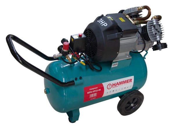 Compresor de aer 2.2kW 50l HAMMER HM52S