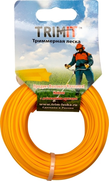 Леска для триммера 3.0mm 15m(квадрат)TRIMIT