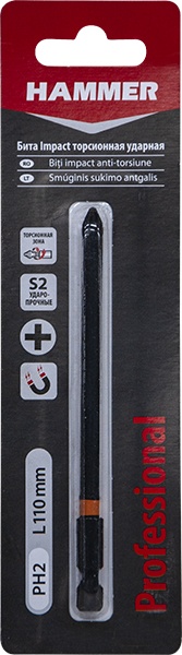 Бита для шуруповерта S2 PH2x110mm Hammer