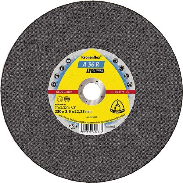 Диск отрезной для нержав.SUPRA A36R 180x2.5x22mm Klingspor