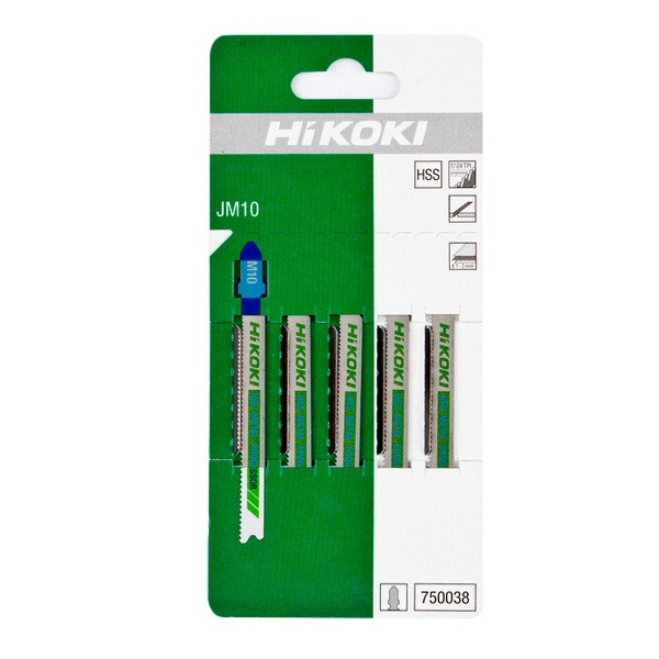 Пилка для лобзика по мет.JM10B 91mm 1HCS(1уп-5шт)Hikoki
