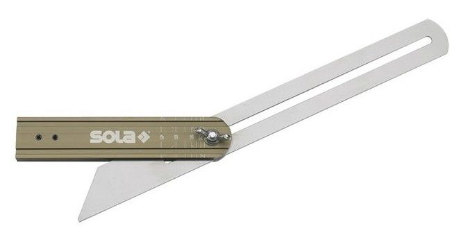 Малка с полотном из пружинной стали разметка 30cm VSTG 300 Sola