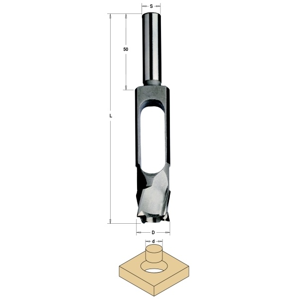Burghiu freza SP 8/18x140 Z-4 d-8 S-13RH CMT