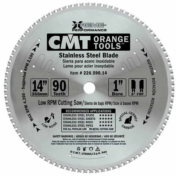 Пильный диск для стали 355x25,4mm 90z CMT