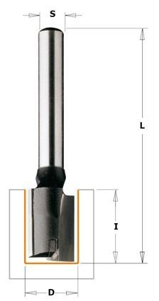 Freza cu fanta cu dinte plonjat S-8 mm, (D)x20 (I)x40 (L)x90 mm, (Z)2+1 CMT 174.202.11