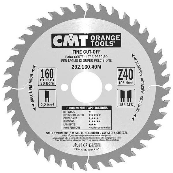 Пильный диск 184x30mm 40z CMT