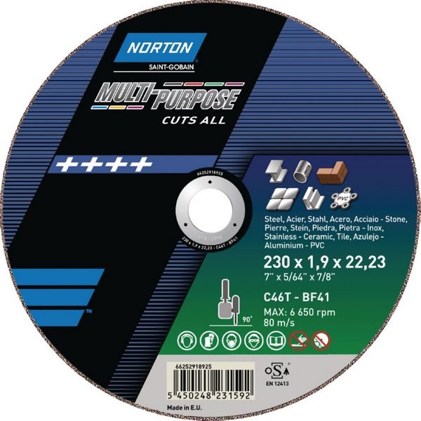 Диск алюминиевый C46T-230x1.9x22.2mm 3-T41 NORTON