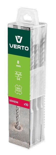 Сверло по бетону SDS+ 8x160mm S4 Verto