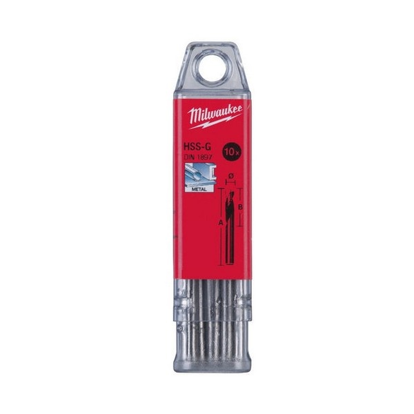 Сверло по металлу 5.5mm(10шт)Milwaukee