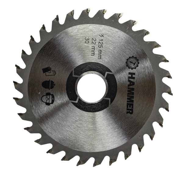 Диск пильный 125x22mm 30z Hammer