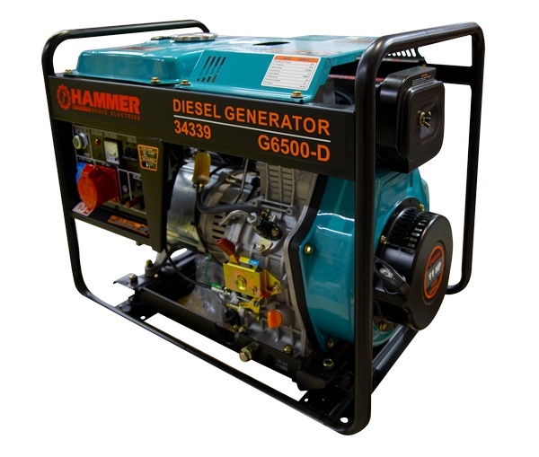 Генератор дизельный 6.5kW Hammer G6500-D
