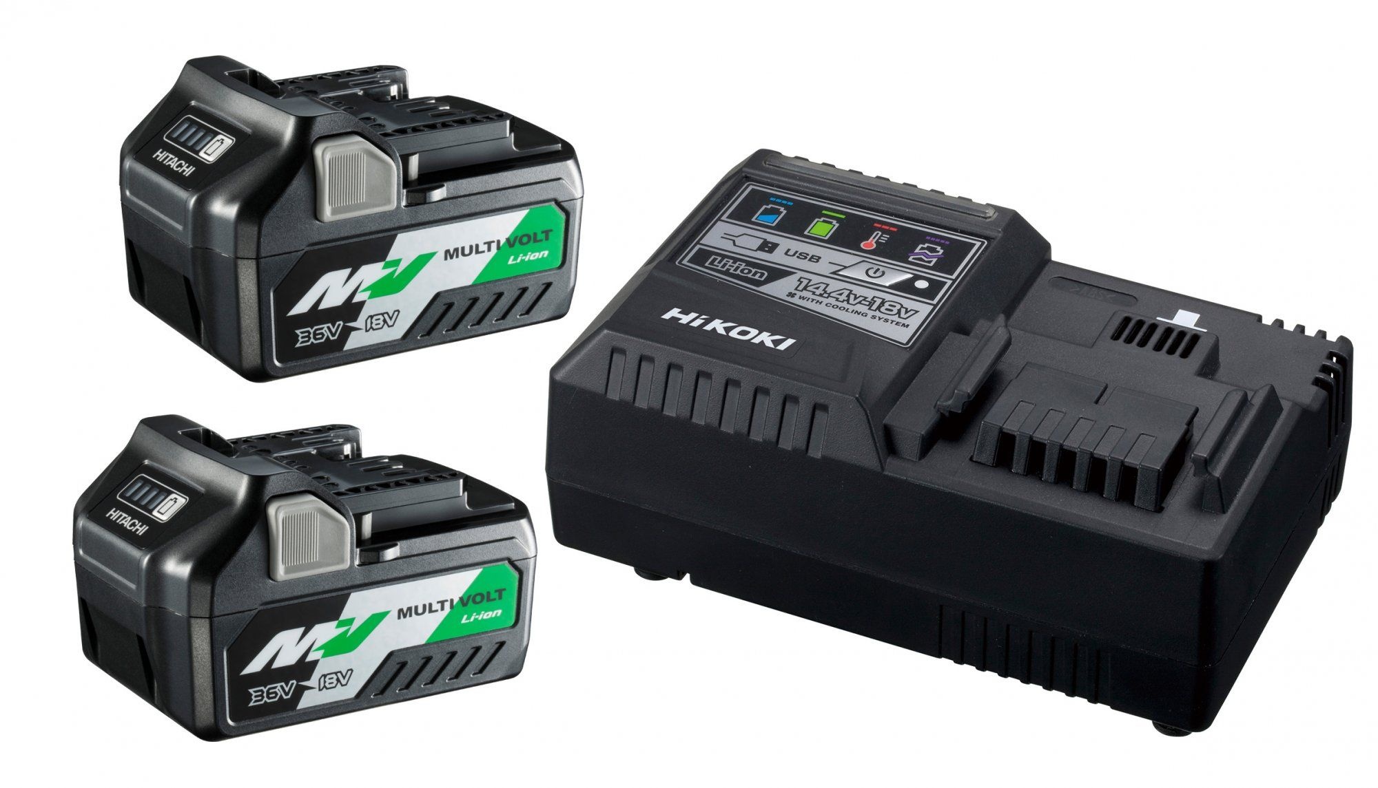 Набор 2 аккум.зарядка Li-Ion 18/36V/2.5Ah/5Ah Hikoki UC18YSL3WEZ